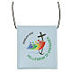 Portateca Giubileo 2025 italiano doppia tasca 10x9 cm pelle vegetale s1