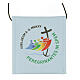 Portateca Giubileo 2025 latino con cordino 10x9 cm pelle vegetale s1