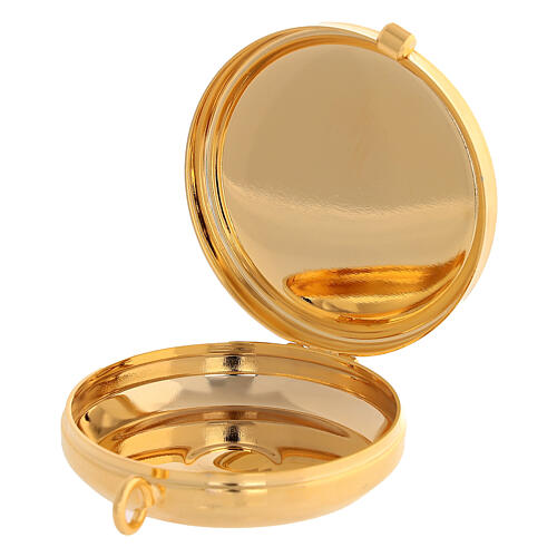 Teca porta ostie Giubileo 2025 metallo legno ulivo 5 cm 3