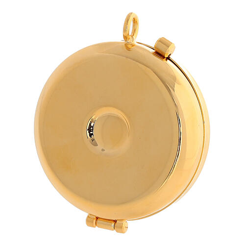 Teca porta ostie Giubileo 2025 metallo legno ulivo 5 cm 4