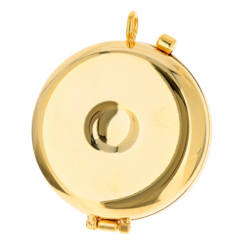Teca porta ostie Giubileo 2025 legno d'ulivo logo colorato 5 cm 3