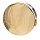 Host case in brass, 9.5cm diameter s1
