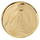 Golden Brass Pyx with IHS engraving, 7cm diameter s1