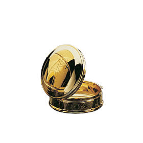 Relicarios eucarísticos: Caja de formas Molina diámetro 3 cm latón