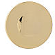 Teca dorata ottone incisione IHS cm 9 diametro s1