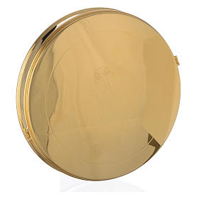 Caixa Hóstia Magna latão dourado 21,5 cm