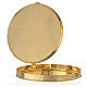 Pyx for big host in gold plated brass 21.5cm s2