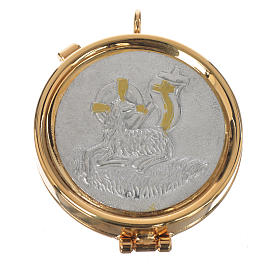 Pyx with Lamb of Peace plaque 5.3cm diameter