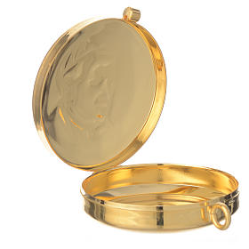 Relicarios eucarísticos: Caja dorada  Karol Wojtyla diam 5.3 cm