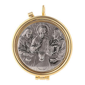 Last Supper silver-plated pyx