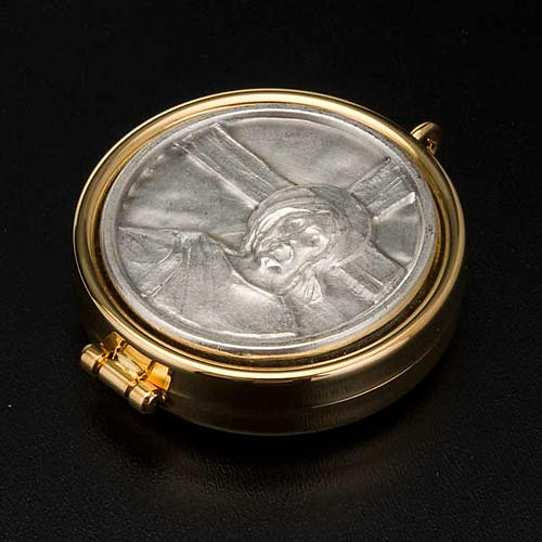 Cyborium Jezus i krzyż ze stopu ołowiu i cyny 3