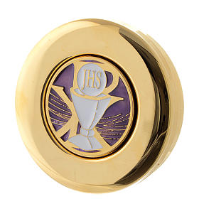 Pyx for Magna Host with IHS chalice plaque