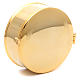 STOCK pyx in golden brass, 9cm diameter with luna s1