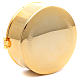 STOCK pyx in golden brass, 9cm diameter with luna s2