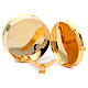 STOCK pyx in golden brass, 9cm diameter with luna s3