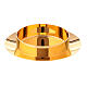 Pyx for hosts in golden brass with stone 10.5cm Molina s4