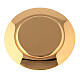 Pyx for hosts in golden brass with stone 10.5cm Molina s5