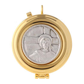 Pyx with Ecce Homo, pewter, 2 in diameter