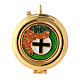 Enamelled pyx with grapes and cross, 2 in diameter s1