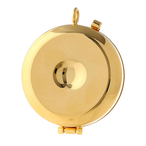 Eucharist pyx enameled Ecce Homo cross diam. 5cm 4