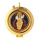 Enamelled pyx with the Good Shepherd, 2 in diameter s1