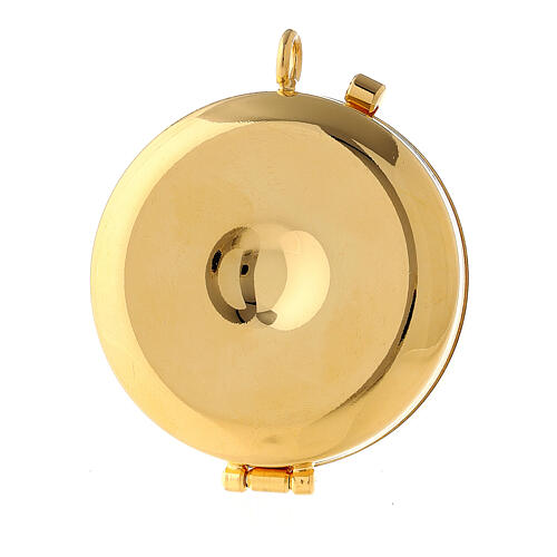 Catholic pyx bread hands enamel plaque diam. 5cm 4