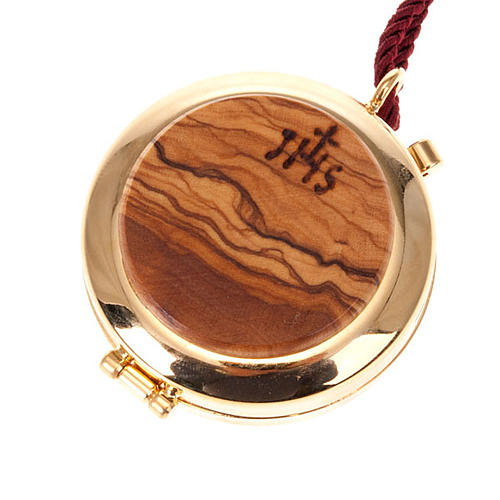 Ziborium Olivenholz Verbum Caro 2