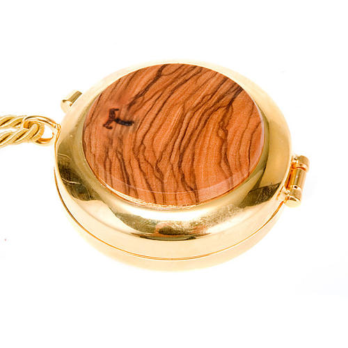 Pyx olive wood plaque 'Mio Dio Mio tutto' 3