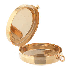 Caixas de Hóstias: Caixa placa oliveira Padre Pio diâm. 6 cm