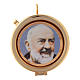 Caixa placa oliveira Padre Pio diâm. 6 cm s1