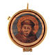 Pyx olive wood plaque Saint Francis 5cm s1
