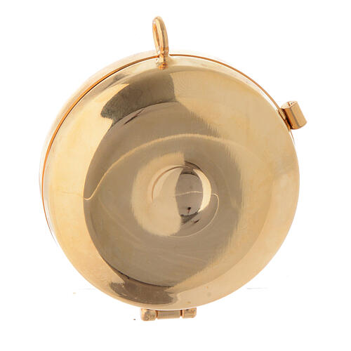 Versehpatene mit Platte aus Olivenbaumholz mit Friedenstaube, Durchmesser von 6 cm 3