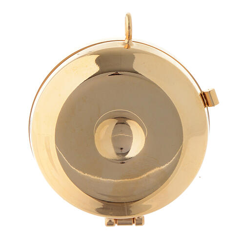 Versehpatene Messing und Olivenholz Lourdes 6cm 3