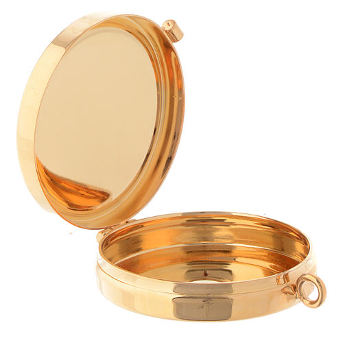 Cyborium płytka drewno oliwne symbol XP średn. 5 cm 2