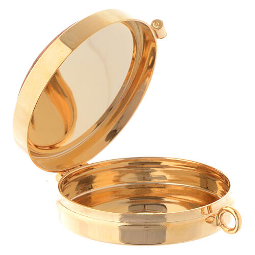 Versehpatene Messing und Olivenholz Stilisierter Kruzifix 5cm 2