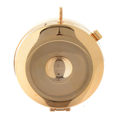 Teca placca olivo Crocifisso stilizzato diam. 5 cm 3