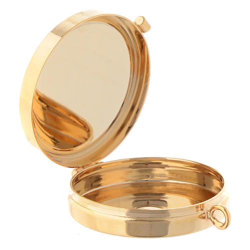 Teca placca olivo Croce Buon Pastore diam. 5 cm 2