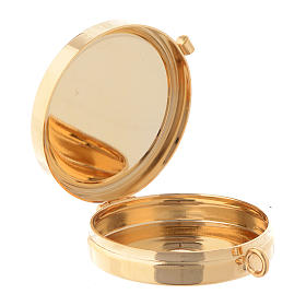 Custodes à hosties: Custode avec plaque olivier Colombe de la paix diamètre 5 cm Custodes à hosties: Custode avec plaque olivier Colombe de la paix diamètre 5 cm