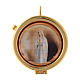 Pyx olive wood plaque Our Lady of Lourdes 6cm s1