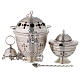Thurible and boat, embossed and cross decorated s1