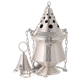 Silvery censer and boat