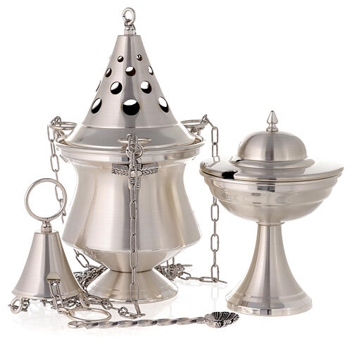 Silvery censer and boat 1