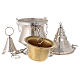 Silvery censer and boat s9