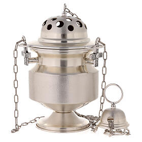 Censer and boat satin silver
