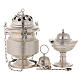 Censer and boat satin silver s1