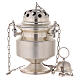 Censer and boat satin silver s2