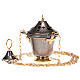 Thurible and boat in embossed bronze s7