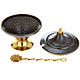 Thurible and boat set in embossed bronze s6