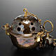 Censer and boat in embossed brass s3