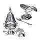 Censer and boat in polished silver s1